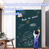 Reusable Self-Adhesive Chalkboard Wall Decal - Easy Erase, Durable PE Material for Home & Office Use, Black/Green