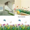 Flower Wall Stickers DIY Door Decor Butterfly Art Vinyl Decal Colors Kids Room