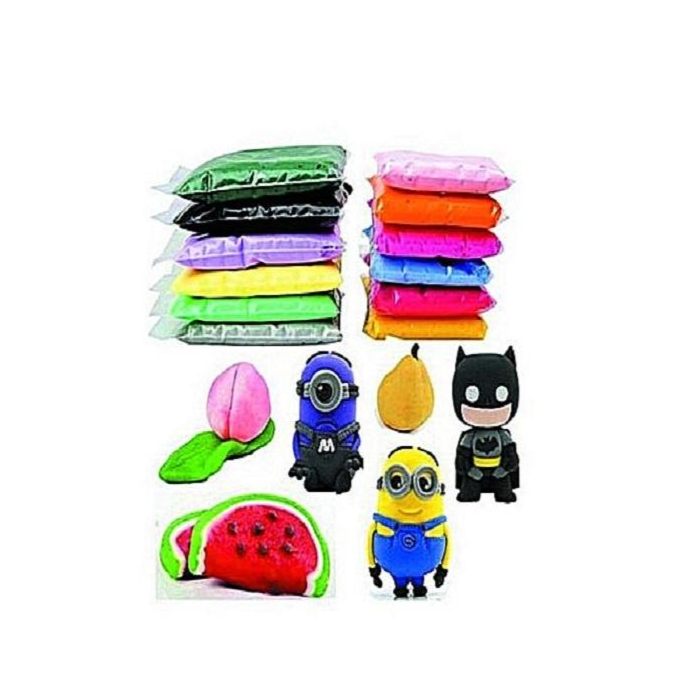 Pack Of 12Pcs - Playdough Soft Polymer Clay Modelling Clay  spcmiz6b-e