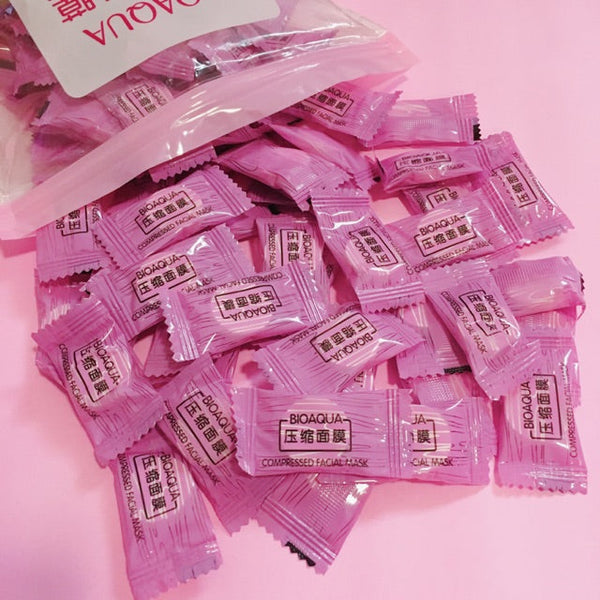 BIOAQUA Compressed Facial Tablet Face Sheet Mask 50Pcs  bcfmpkz4e-1