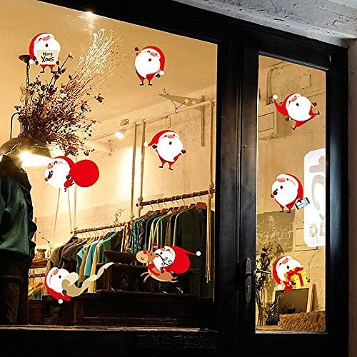 Xh7224 Christmas Wall Sticker Shop Glass Door Window Sticker Shopping Mall Arrangement Decoration Snowman Old Man-Y