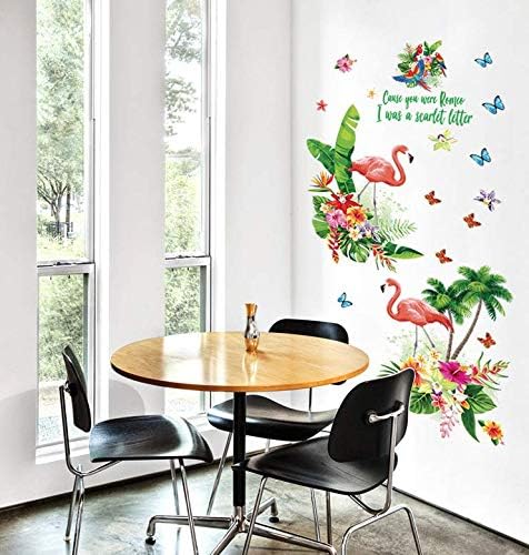 Flamingos Cartoon Wallpaper Background Decoration Removable TV Sofa Living Room Wallpaper-ek