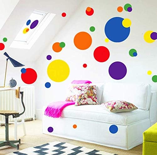 AY7158 COLORFUL CIRCLE WALLSTICKER