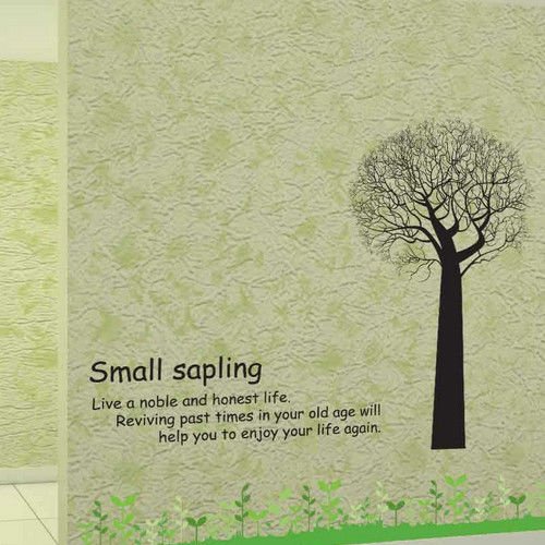 Wall Stickers for Girls Tree DIY Art Wall Decal Decor Room Stickers Cling Removable Paper Mural Quote size 60x90  ay806