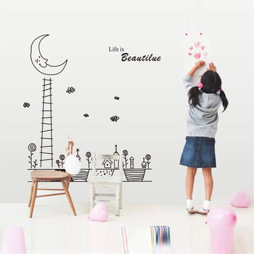 Moon Wall Sticker  Ay9037