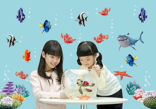 Ays617 Finding Nemo Among Colorful Coral Reef Under the Ocean Wall Decal