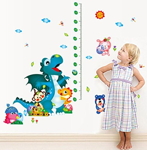 Kid's Dinosaur Height Stick Wall Stickers Ay9229w