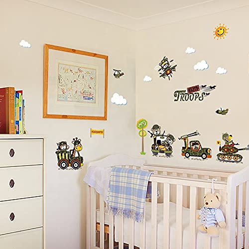 JAAMSO ROYALS Multicolor Kids Wall Sticker for Home and Wall décor - Waterproof and Removable Sticker (PVC Vinyl, Multicolor) size 50x70 sk7121