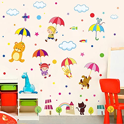 Cartoon Animal Diy Wall Sticker Children's Room Decoration Modern Art Mural Bedroom Living Room Wall Decoration Children's Room xl8217