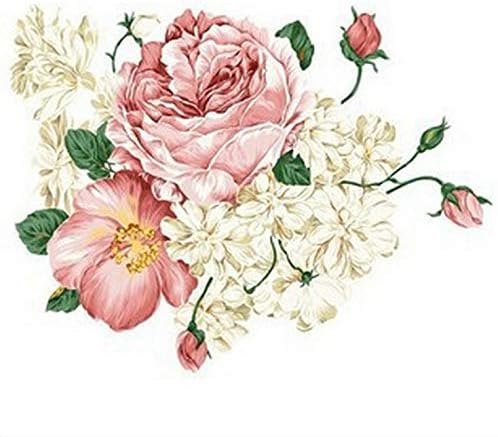 Watercolor Peony Removable Decorative Flower Wall Stickers DM570098