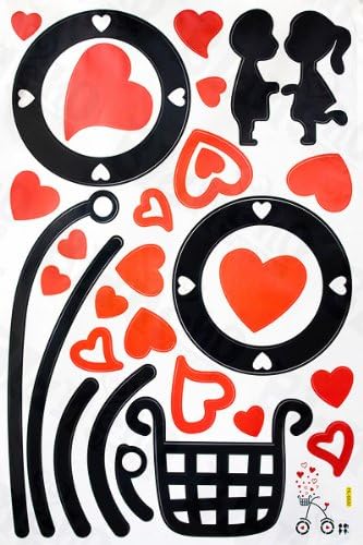 [Romantic Couple] Decorative Wall Stickers Appliques Decals Wall Decor Home Decor
