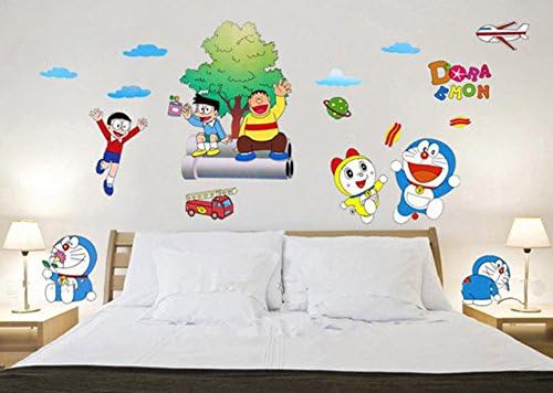 FeiFei (FeiFei) Rental OK! Removable W106 = Doraemon Wall Sticker (Accessories: Exclusive Poster Case Packaging + Practice Decal + Simple Instruction Manual) Wall Sticker / Interior Sheet / Remake