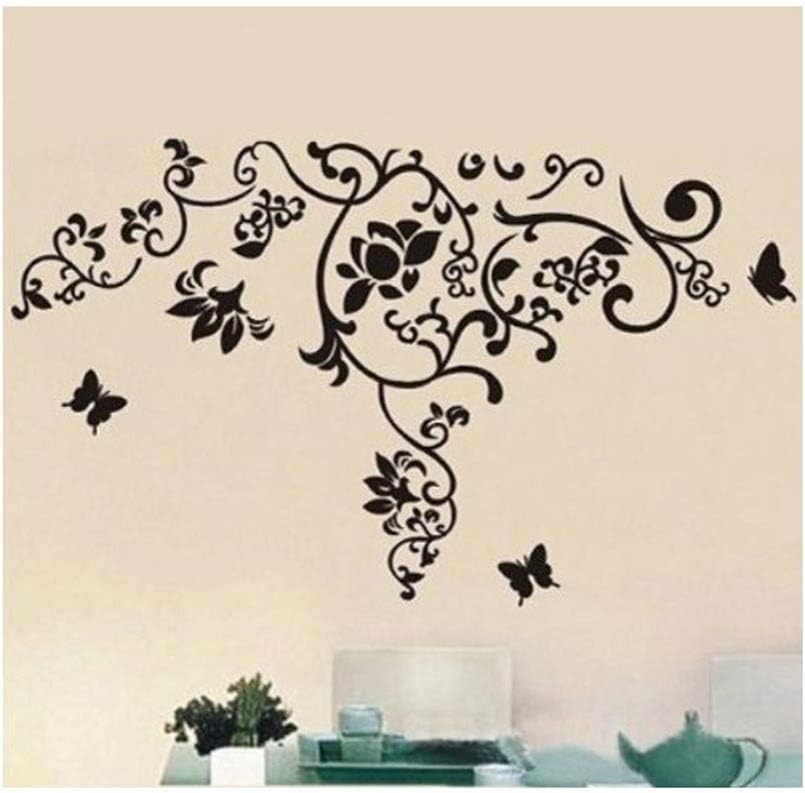 PVC wall stickers Butterfly Plate simple and elegant home decoration lacewallpaper90cm x60cm