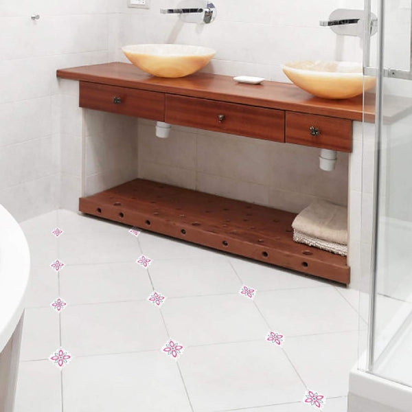 Indian Royals Non-Slip Vinyl Floor Sticker, Waterproof PVC Backsplash Tile Decal, Self-Adhesive Peel and Stick Wall Sticker for Home Decor size 30x45 cm sk74007