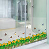 Suuncari new generation removable fencing skirting boards butterfly Buttercup baseboard bedroom wall sticker SK7033