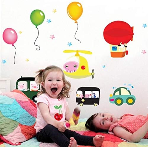 Balloon Airplane Wall Stickers  Ncs0020