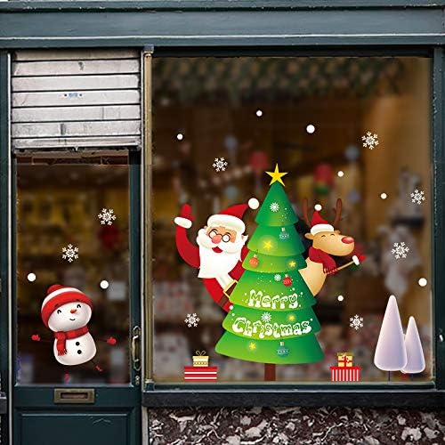 HOMFLON Xl893 Christmas Sticker Home Decoration Sticker Window And Wall Sticker Shop Decorative Stickers