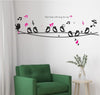 Jm8210 Decals Design 'Cute Singing Birds' Wall Sticker