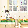 Tulips and butterflies wall decal Ay7121