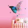 sk 36005 Butterfly Wall Decals Colorful Butterfly Painting Waterproof Sticker Removable Stickers Decor for Kids Room Decoration Home and Bedroom