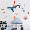 Wall stickers underwater world whale bedroom living room wall stickers HM92020