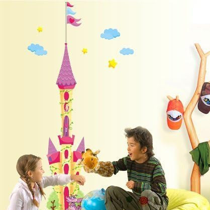 Funky Planet Wall Stickers Balloons Aircraft Car Animals Wall Stickers Wall Decoration for Living Room Bedroom Children's Room size 60x90