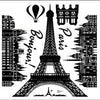 I Love Paris Eiffel Tower StickerDM570002