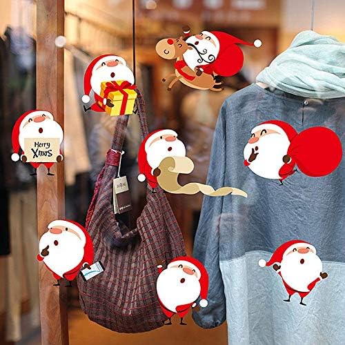 Xh7224 Christmas Wall Sticker Shop Glass Door Window Sticker Shopping Mall Arrangement Decoration Snowman Old Man-Y