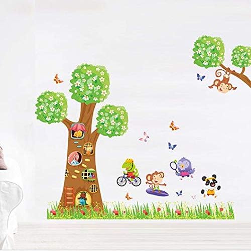 DIY Removable Wall Stickers For Children room Home Decor -Big tree grass