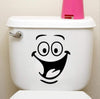 Sticker for Toilet Lid Cartoon Smile Face Big Mouth Toilet Sticker Wall Sticker DIY Bathroom Home Decor Removable Wall Art PVC Wall Stickers Gift