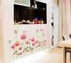 Oren Empower Pink Plants PVC Vinyl Wall Stickers Ay7205