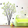 Funif Tree and Bird Wall Sticker Decals DIY Removable Wall Mural Wallpaper for Home Decoration Green