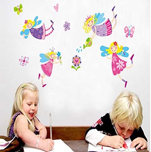 Wall Stickers, Durable Decals For Children Room, Nursery, Daycare and More (Fairies and size 60x90 jm8300