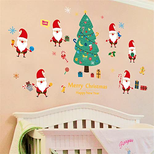 SK9230 Christmas Catoon Wall Sticker Removable for Christmas Party Room Decoration