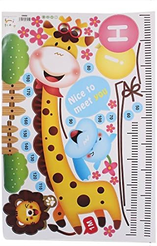 Giraffe Height Chart Measurement Design Removable Wall Sticker Decal Decor size 60x90  xh6014a