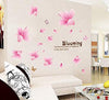 Peninsula Liangpin DIY Seamless Wall Sticker-Pink Flower Blooming AY7172