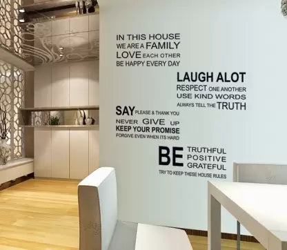 English Letter Removable Wallpaper Home Decoration Wall Stickers