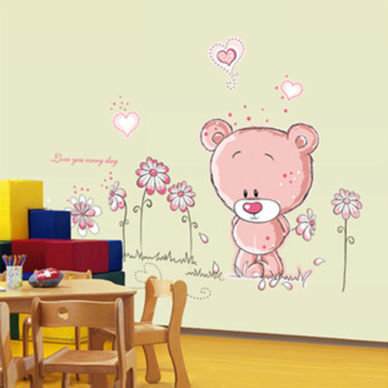 Teddy Bear Childrens Kids Nursery Baby Bedroom Wall Sticker sAy7017