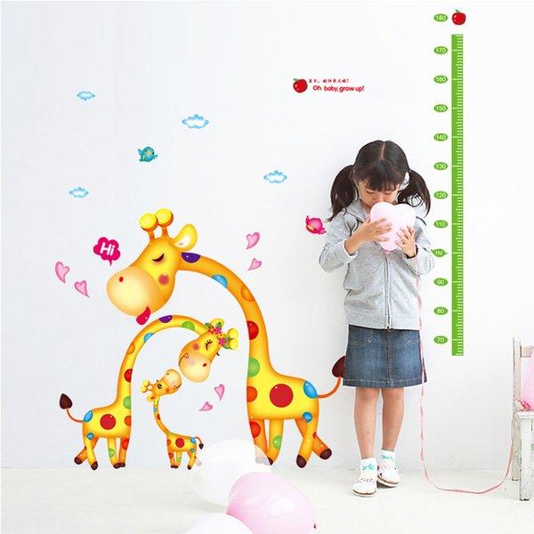 height giraffe wall sticker new 60x90cm