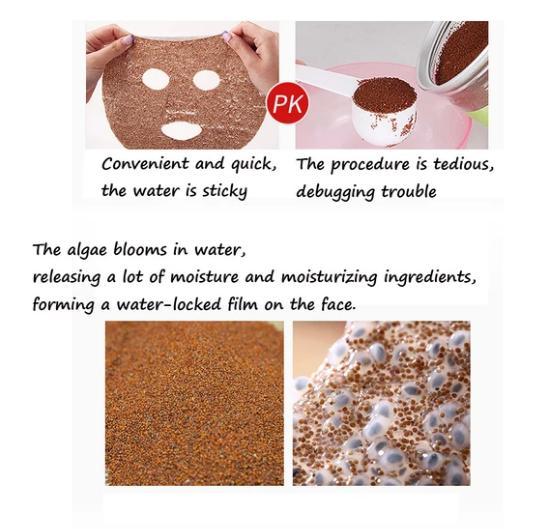 2021 New Style Black Rose Seed Seaweed Full Face Mask Moisturizing Granules 1 piece  mkfrbnu1d-2