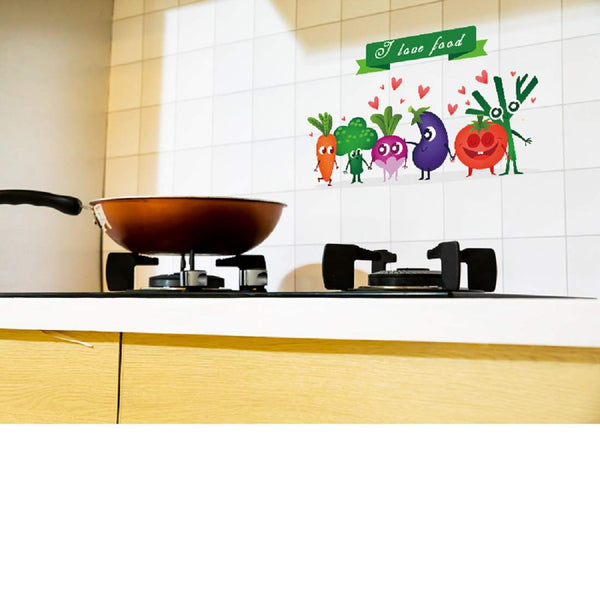 JAAMSO ROYALS Wall Tiles Stickers Waterproof, Kitchen Stickers for Wall, Wall Sticker for Kitchen, Kitchen Sticker, Kitchen Tiles Wall Stickers, Kitchen Wall Stickers Oil Proof  size 60x90 nc042