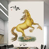 Golden horse living room bedroom home decoration wall stickers Ay9263