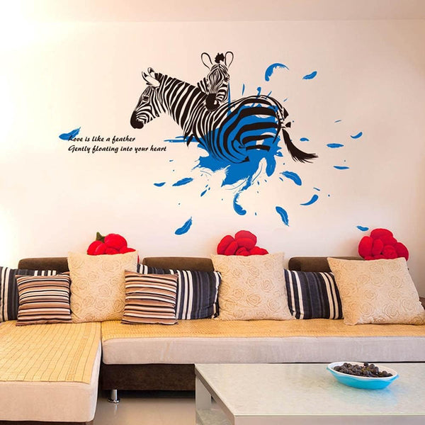 Zebra Love Wall Sticker DLX1127