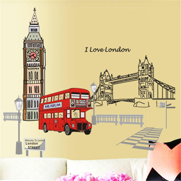 London Tower Bridge Street Bus Removable Wall Sticker  CC6911