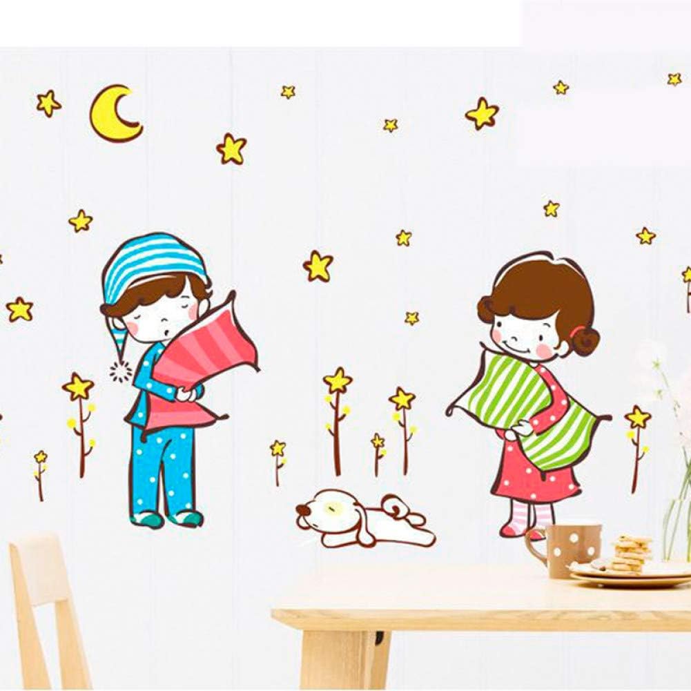 Ay7040 Sleeping Child Cartoon Wall Sticker Cartoon Home Decor Children's House Decor Decals Remove PVC Wall Stickers   Sleeping Child Cartoon Wall Sticker Cartoon Home Decor Children's House Decor Decals Remove PVC Wall Stickers