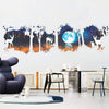 Zy095A Wall Stickers, Fashionable Elegant Art Wall Stickers, Wall Beautification Daily Decoration for Bedroom Home Decoration