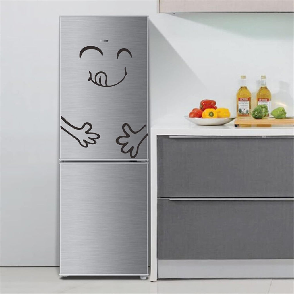 Happy Delicious Face Sticker Smiley Face Fridge Wall Stickers Environmental Home Art Decor(A)