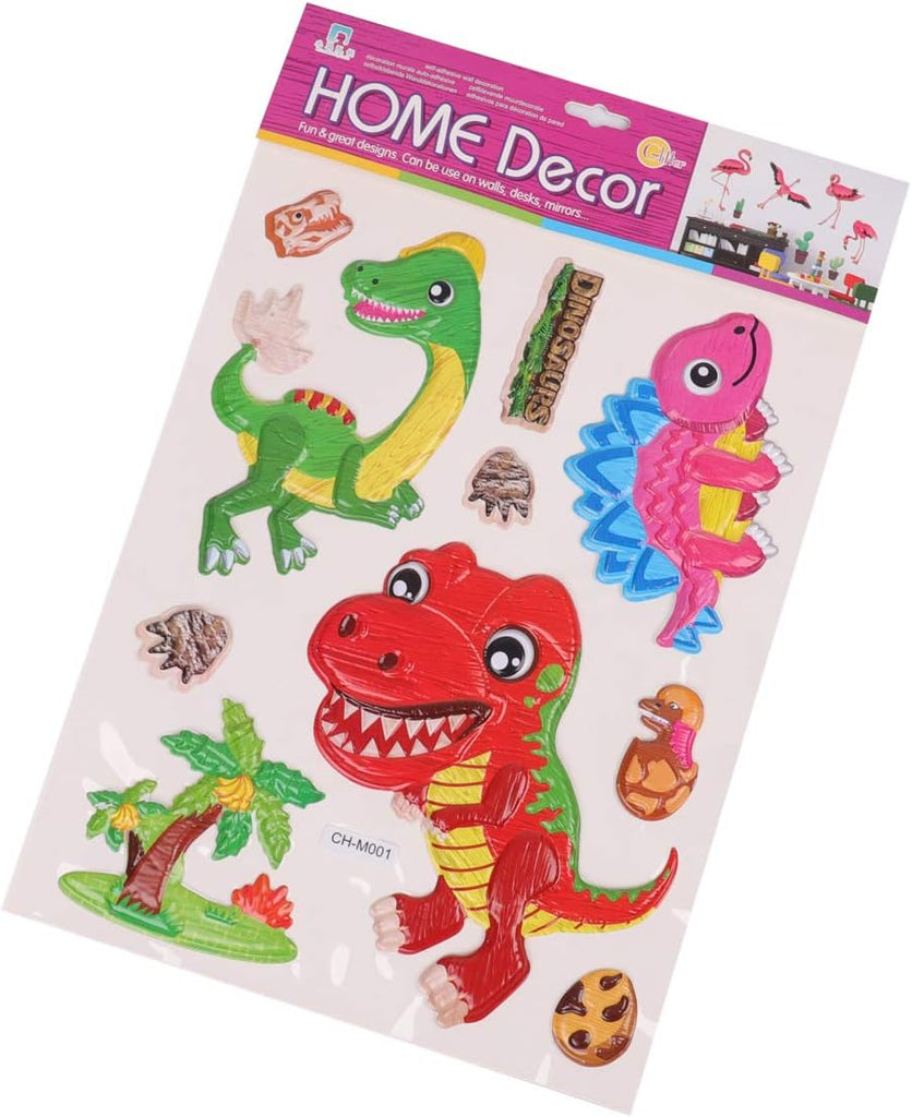 Three-Dimensional Dinosaur Stickers Children's Wall Stickers Children's Gifts for children's Room Decoration "ch M001 Size:40x30cm