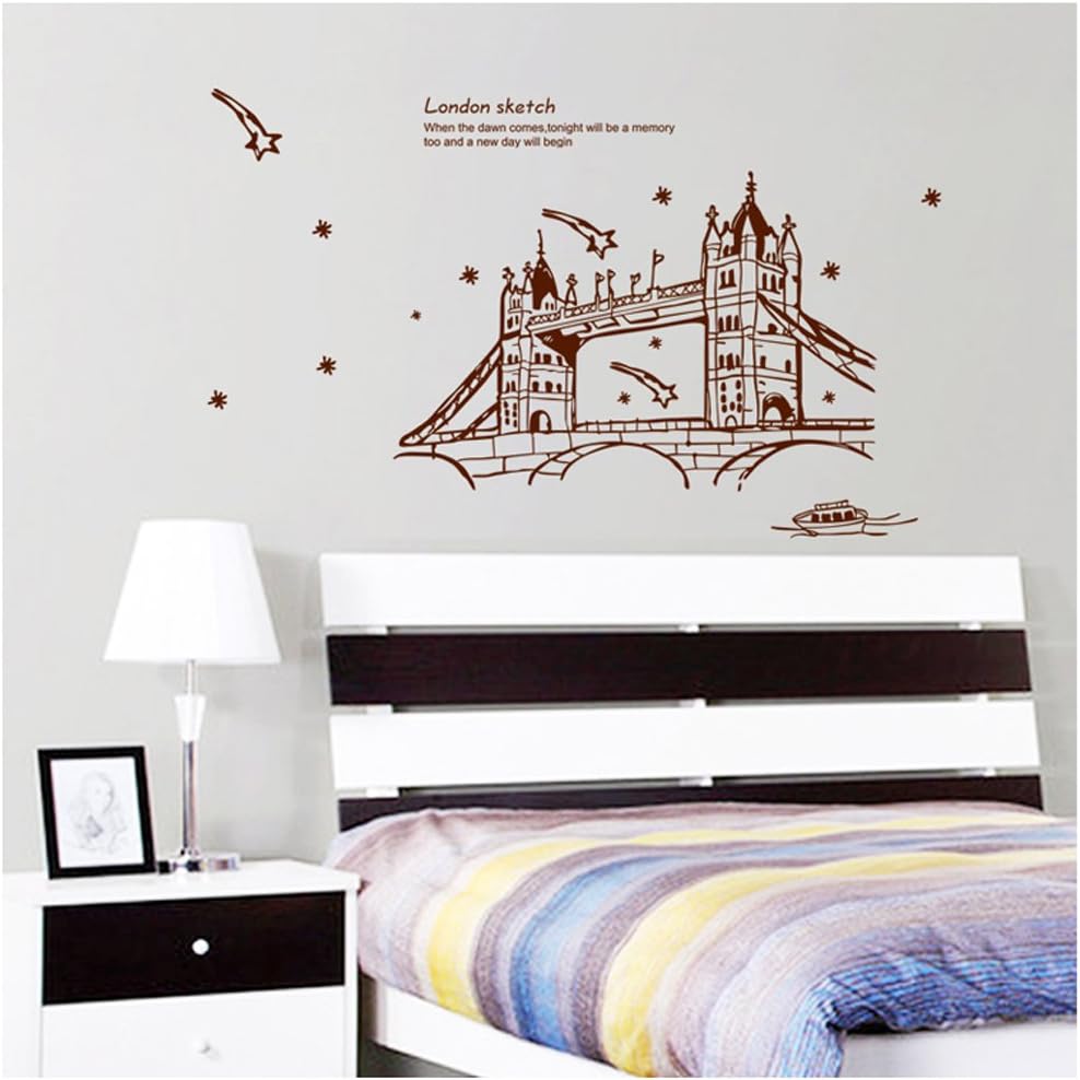 Pearl Metal Wall Sticker London Sketch AY-9137