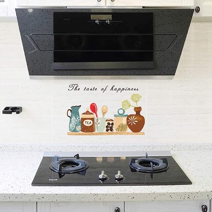 JAAMSO ROYALS Vinyl Tree and Flowers Wall Stickers 11.81 x 35.43 inches, Multicolor nc003